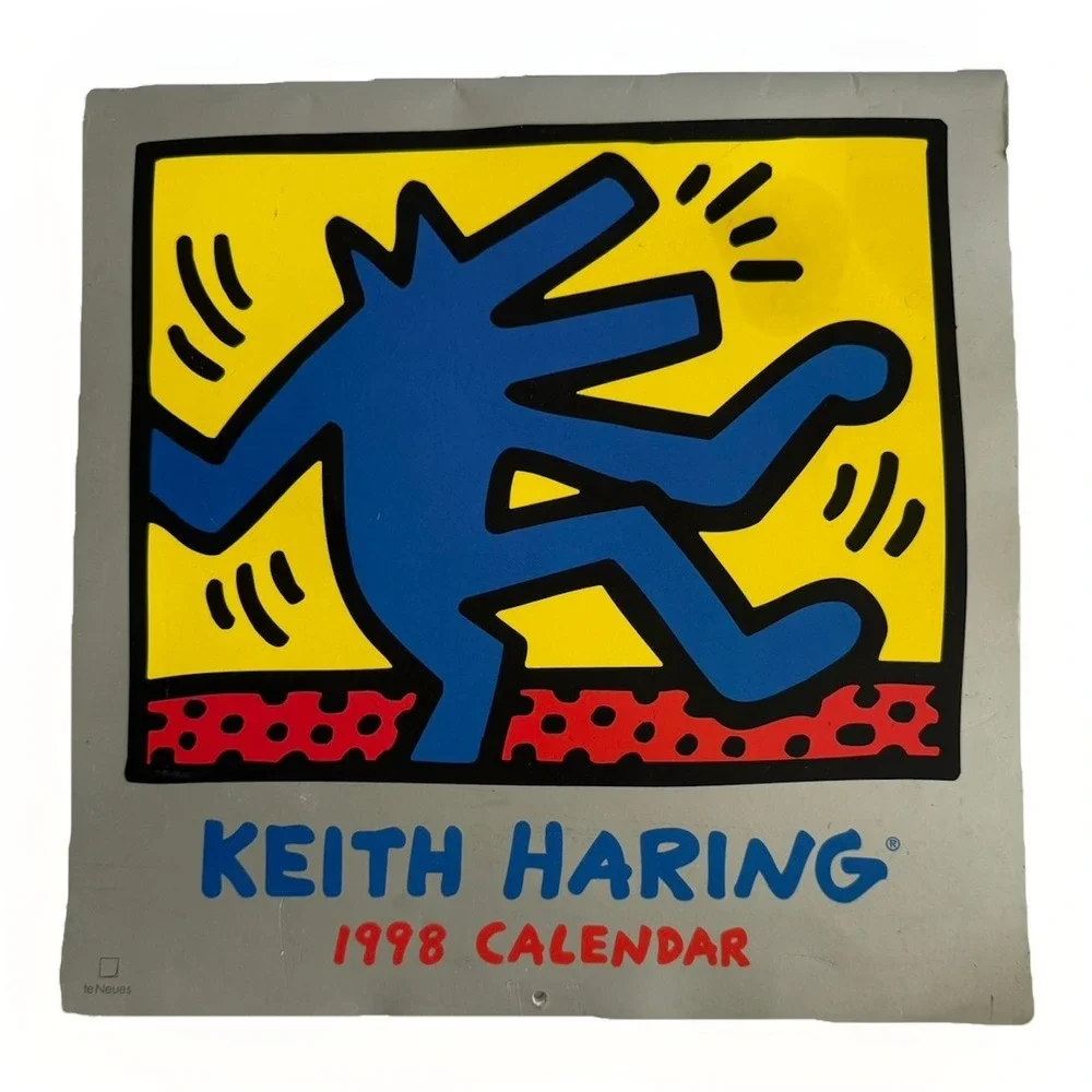 VINTAGE KEITH HARING 1998 CALENDAR Collector Item Printed In Germany Clean RARE!